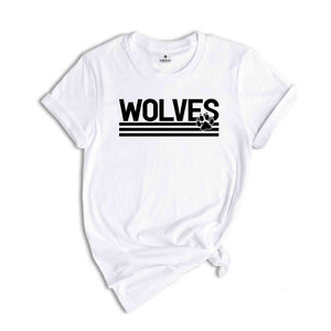 Team Mascot Wolves Shirt, Wolves Team Shirt, Wolves Team Spirit Shirt, Wolves Fan Shirt, School Spirit Shirt, Wolves Mascot Shirt