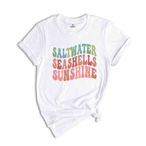 Saltwater Seashells Sunshine Shirt, Summer Shirt, Vacation Shirt, Beach Shirt, Summer Shirt, Vacation Mode Shirt, Sunshine Shir