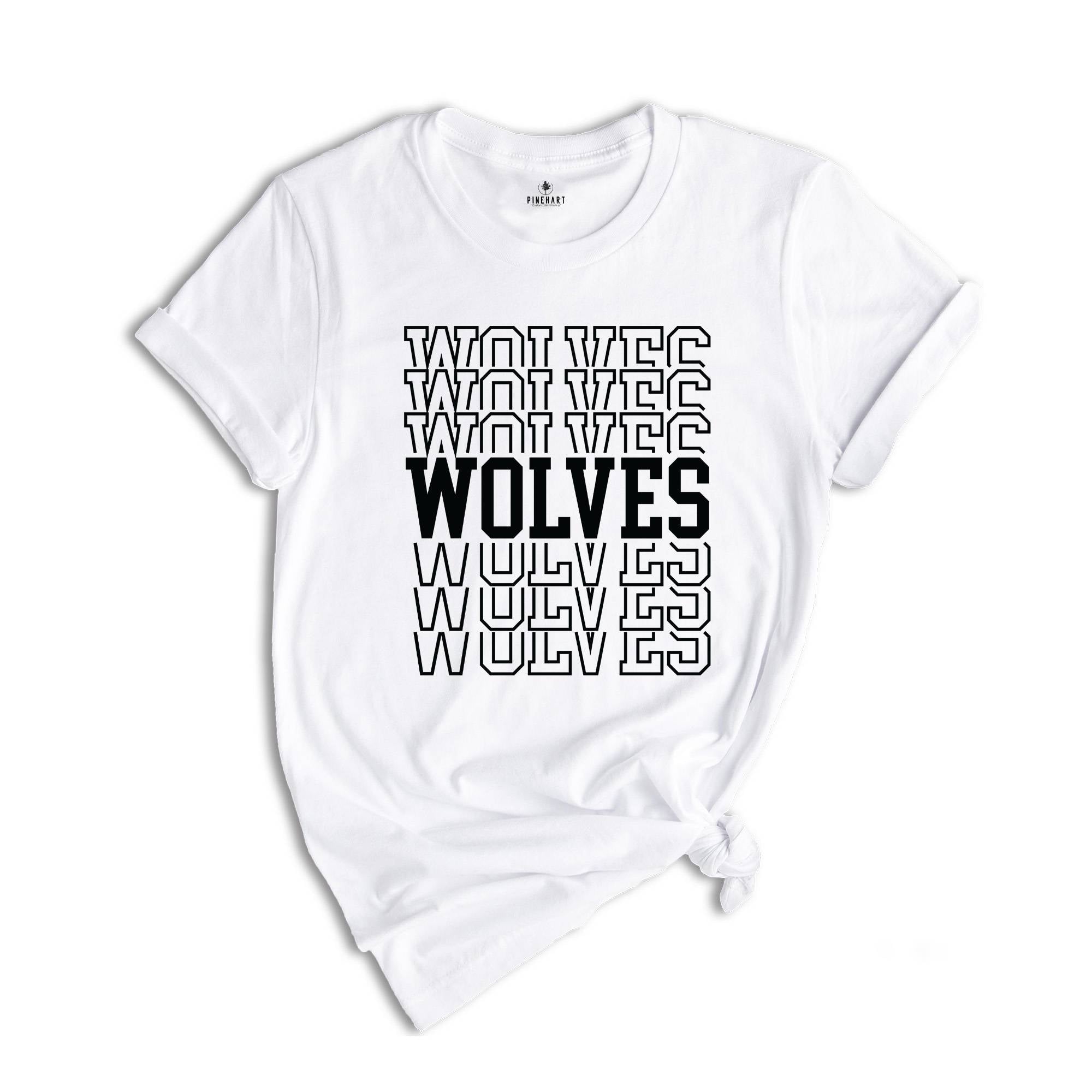 Team Mascot Shirt, Wolves Team Shirt, Wolves Team Spirit Shirt, Wolves Fan Shirt, Wolves School Shirt, Wolves School Spirit