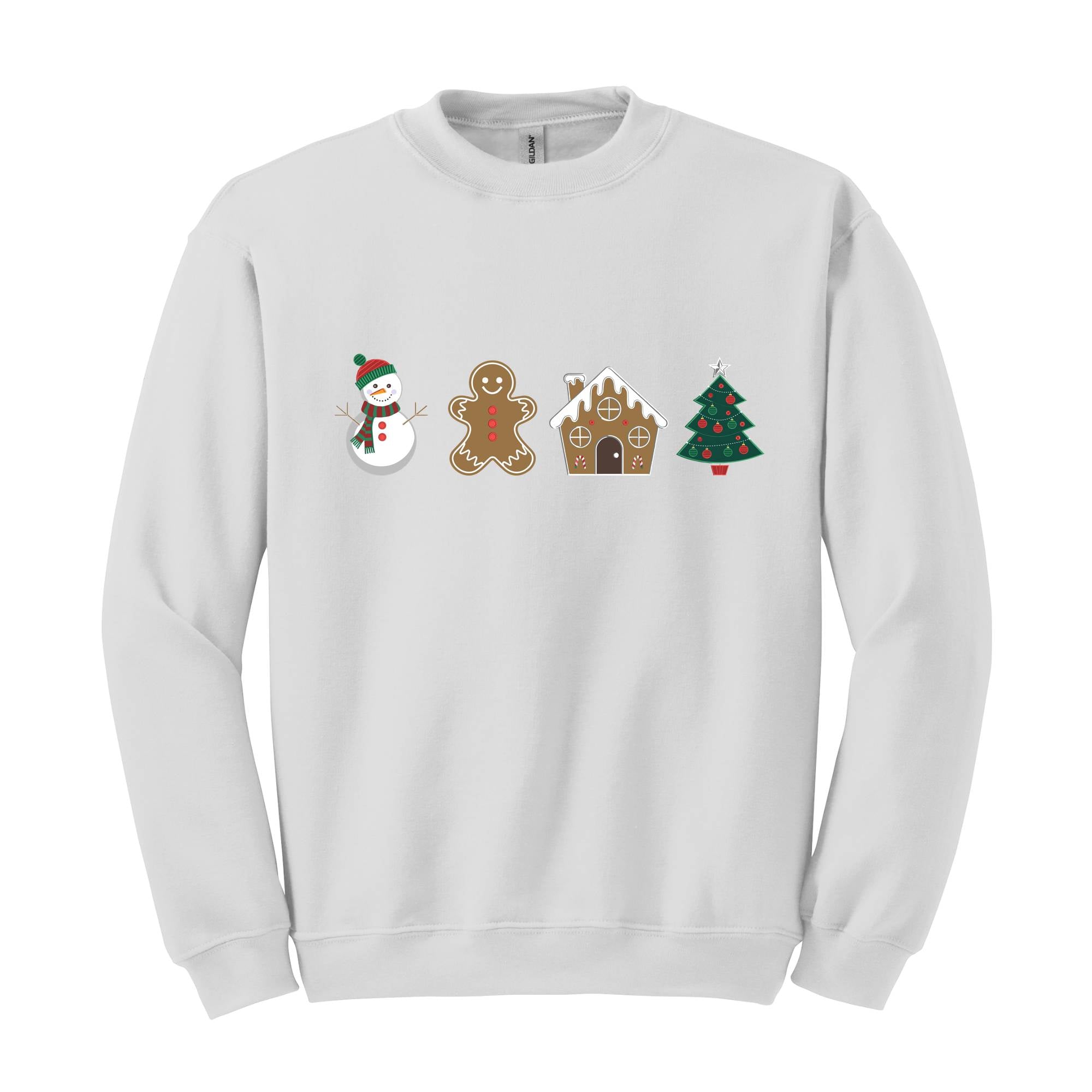 Cute Gingerbread Cookies Sweatshirt, Gift For Christmas