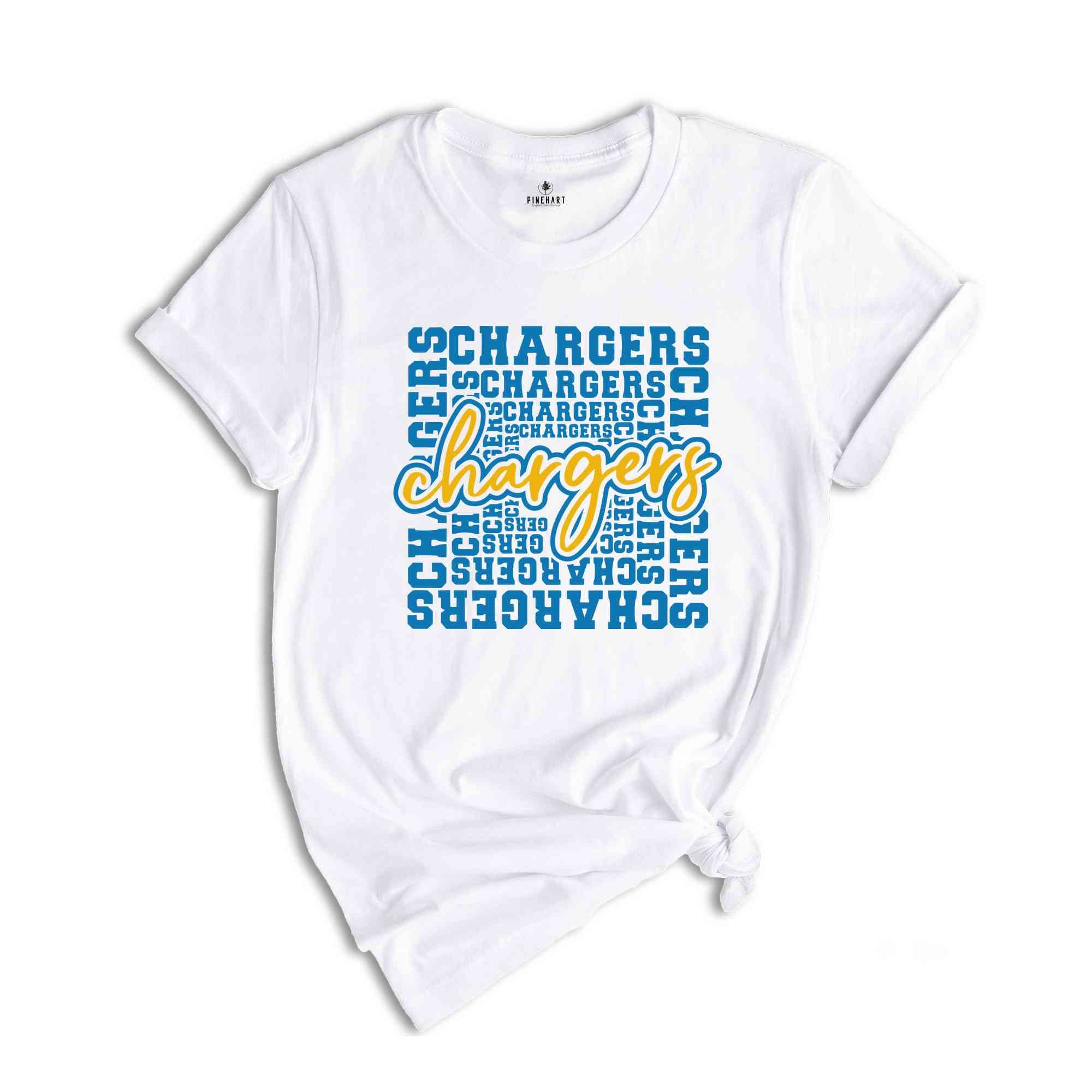 Chargers Shirt, Chargers Mascot Shirt, Mascot Team Shirt, Chargers Sport Shirt, School Spirit Shirt, Chargers Cheer Shirt