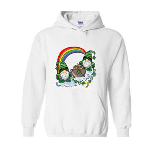 St. Patrick’s Day Sweatshirt, St Patrick Day Gnomes Hoodie, Irish Gnome Crewneck, Green St. Patrick’s Day Sweatshirt,Irish Leprechaun