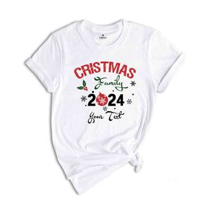 Custom Family Name Christmas 2024 Shirt, Custom Name Christmas Sweatshirt, Personalized Family Christmas Shirt, Personalize Matching Family