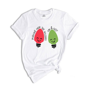 Working Over The Holidays On and Off T-Shirt, Funny Christmas Shirt, Christmas Party Tee, Sarcastic Xmas Outfit