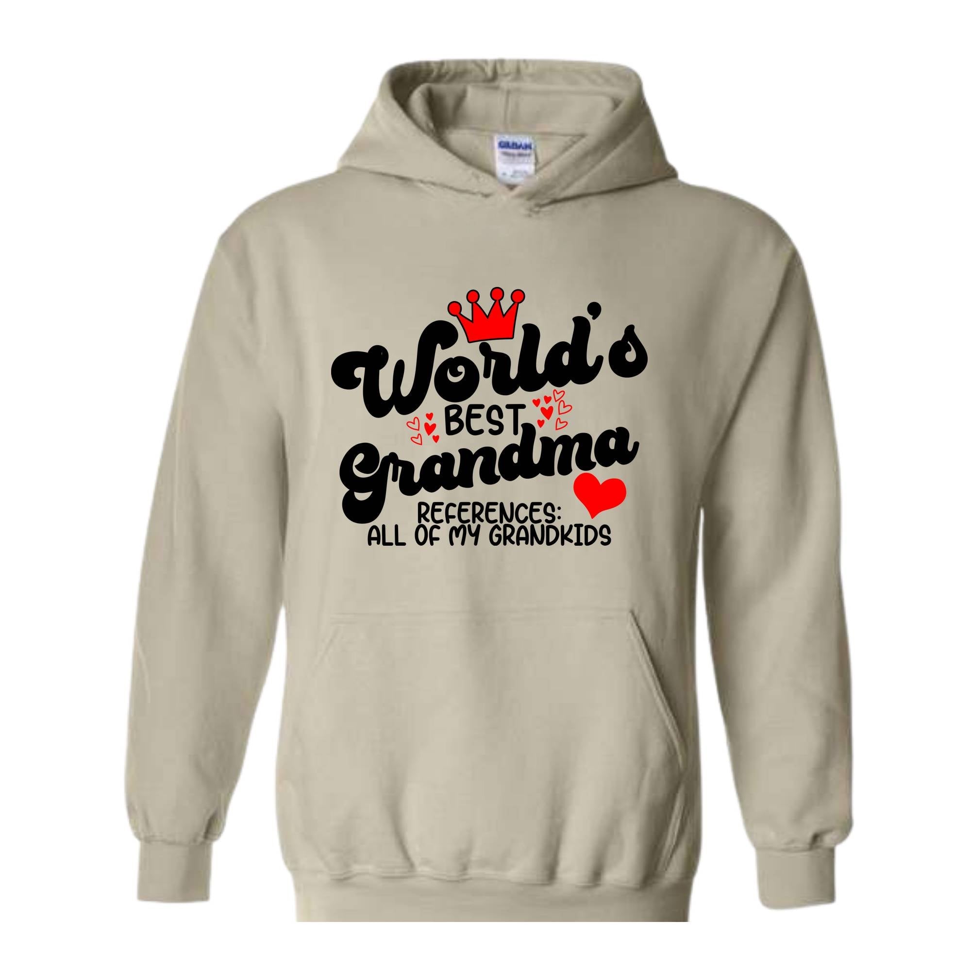 World's Best Grandma Hoodie, Funny Gift for Grandma for Mother's