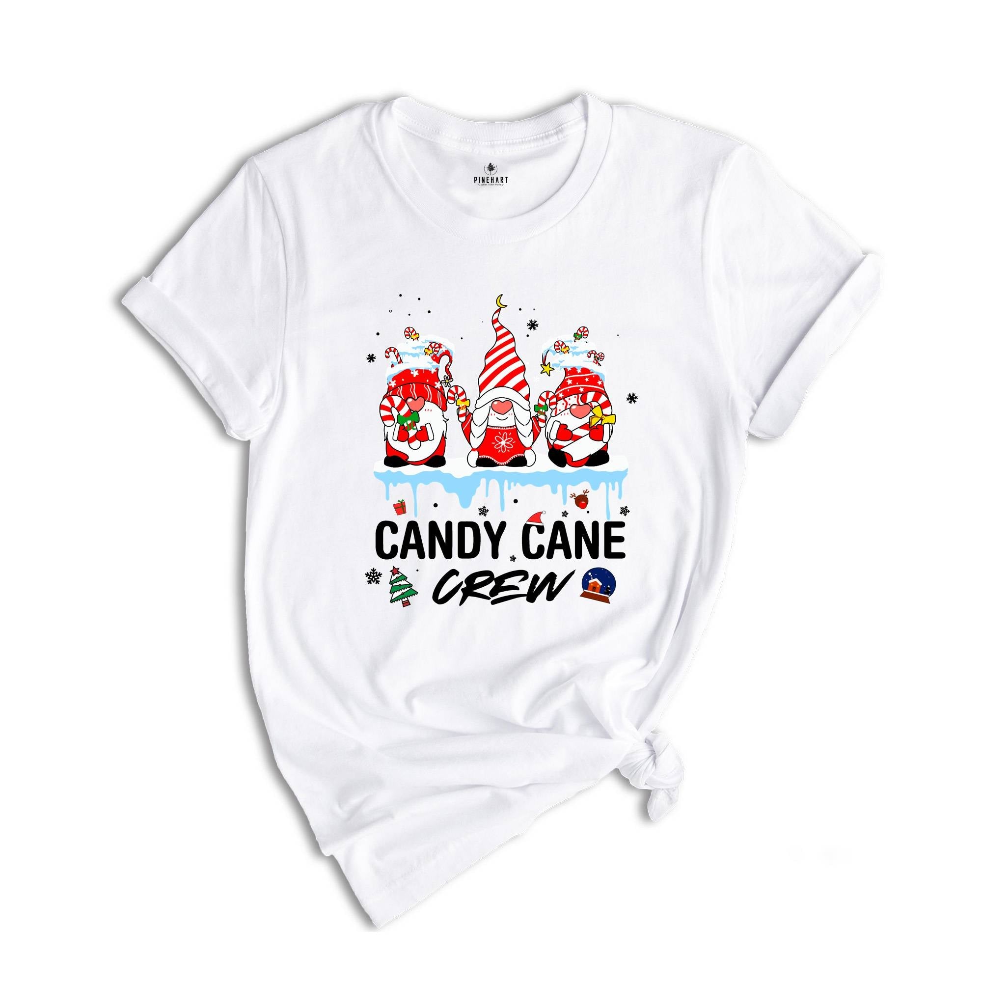 Xmas Candy Cane Crew Shirt, Christmas Gnomes Shirt, Xmas Candy Shirt, Christmas Sweatshirt, Christmas Party Tee, Family Reunion