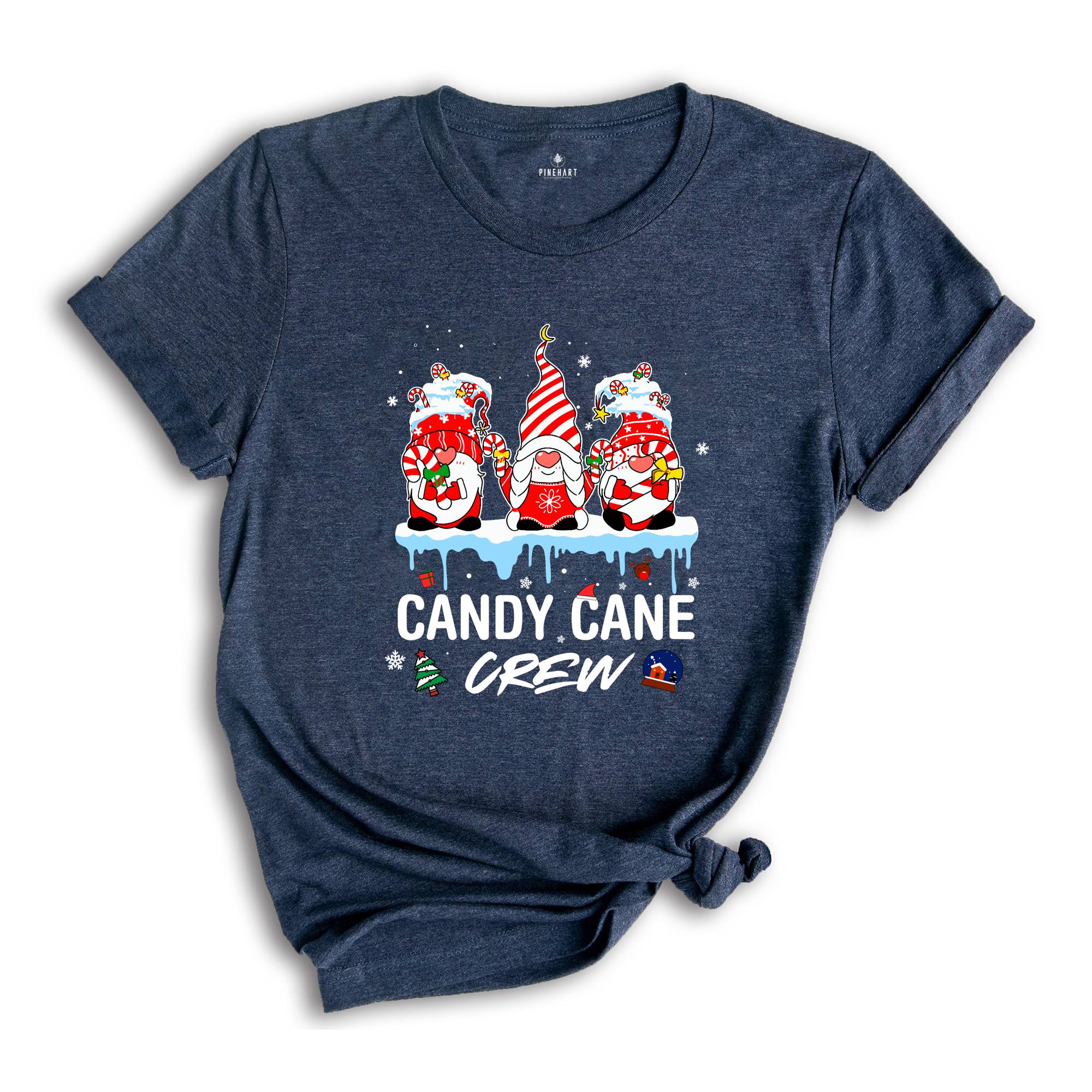 Xmas Candy Cane Crew Shirt, Christmas Gnomes Shirt, Xmas Candy Shirt, Christmas Sweatshirt, Christmas Party Tee, Family Reunion