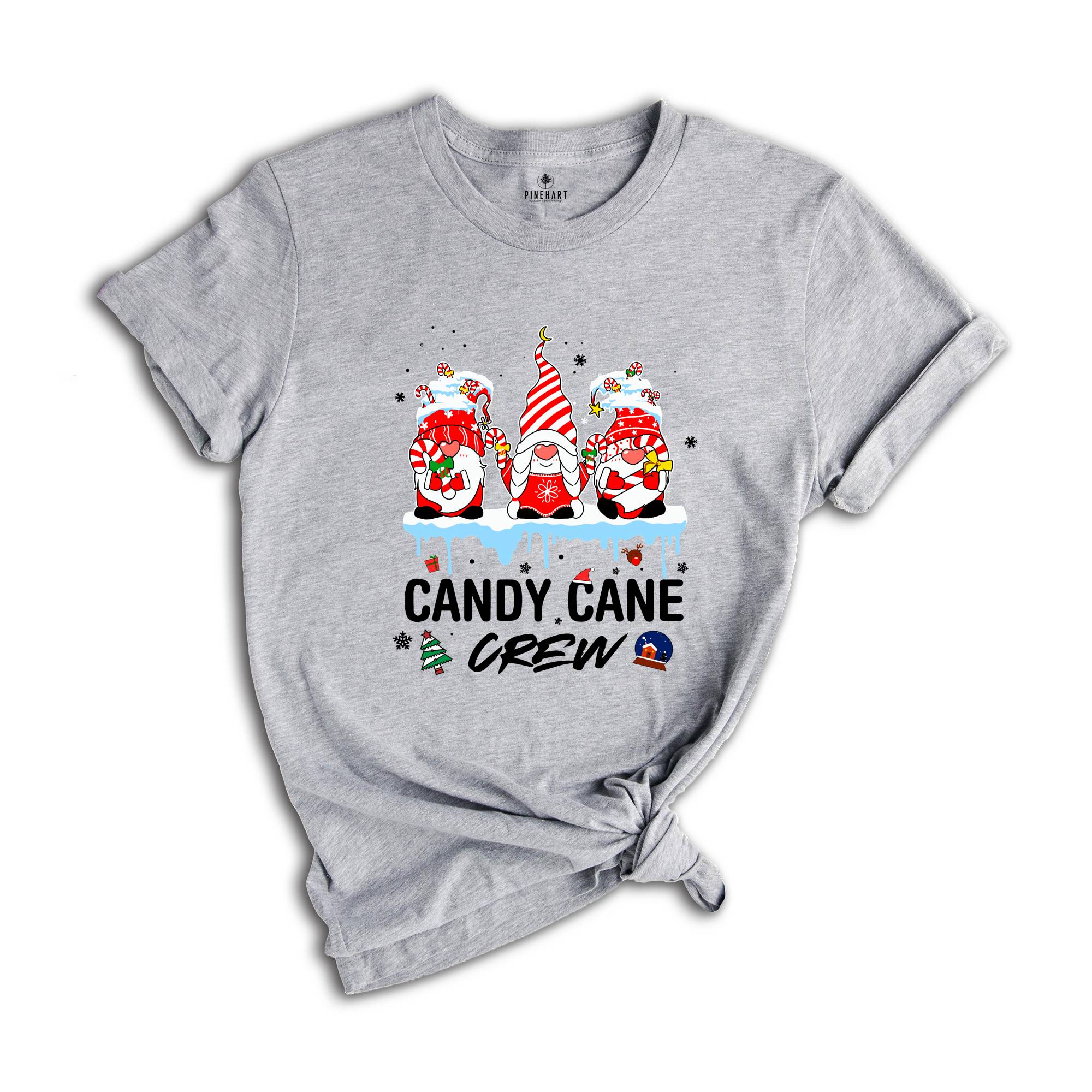 Xmas Candy Cane Crew Shirt, Christmas Gnomes Shirt, Xmas Candy Shirt, Christmas Sweatshirt, Christmas Party Tee, Family Reunion