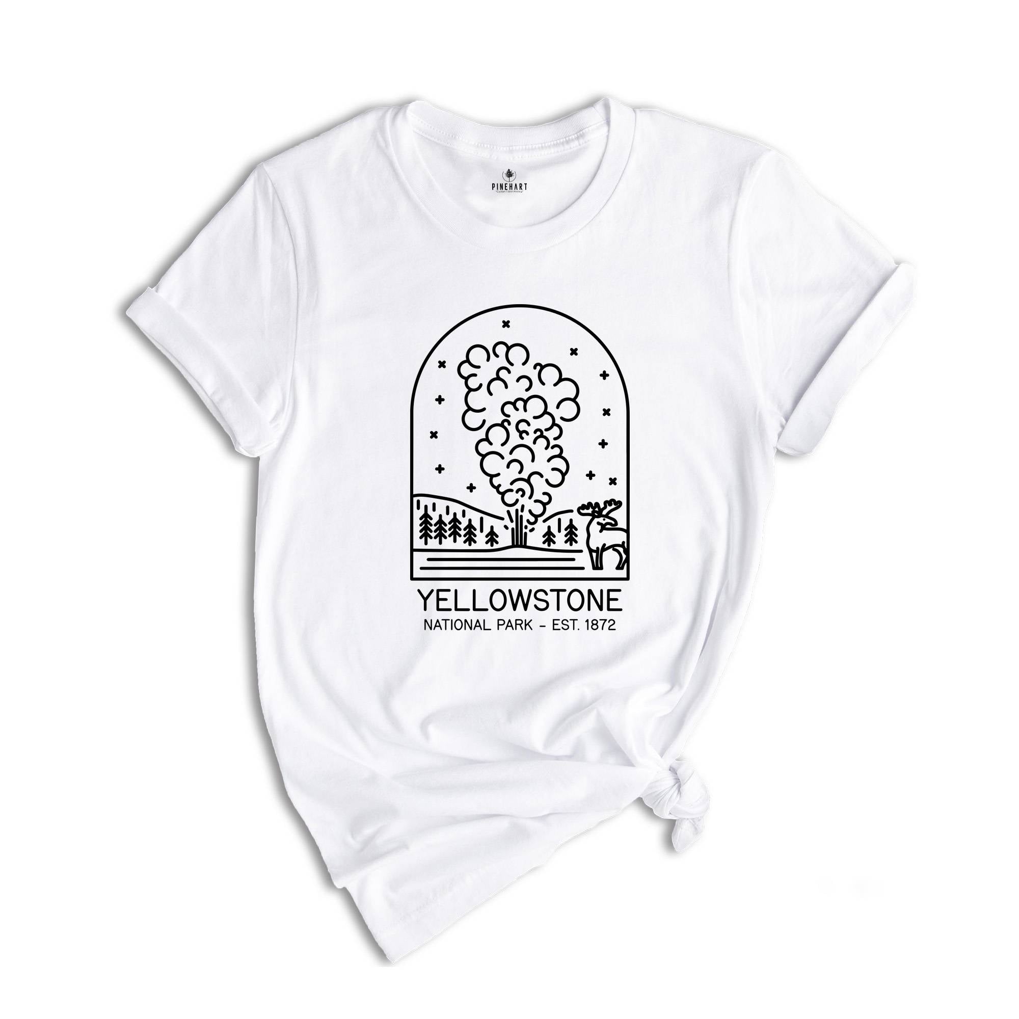 Yellowstone National Park Est.1872 T-shirt, Yellowstone T-shirt, Yellowstone National Park Shirt, Camping Shirt, Nature Lover Tee