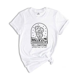 Yellowstone National Park Est.1872 T-shirt, Yellowstone T-shirt, Yellowstone National Park Shirt, Camping Shirt, Nature Lover Tee