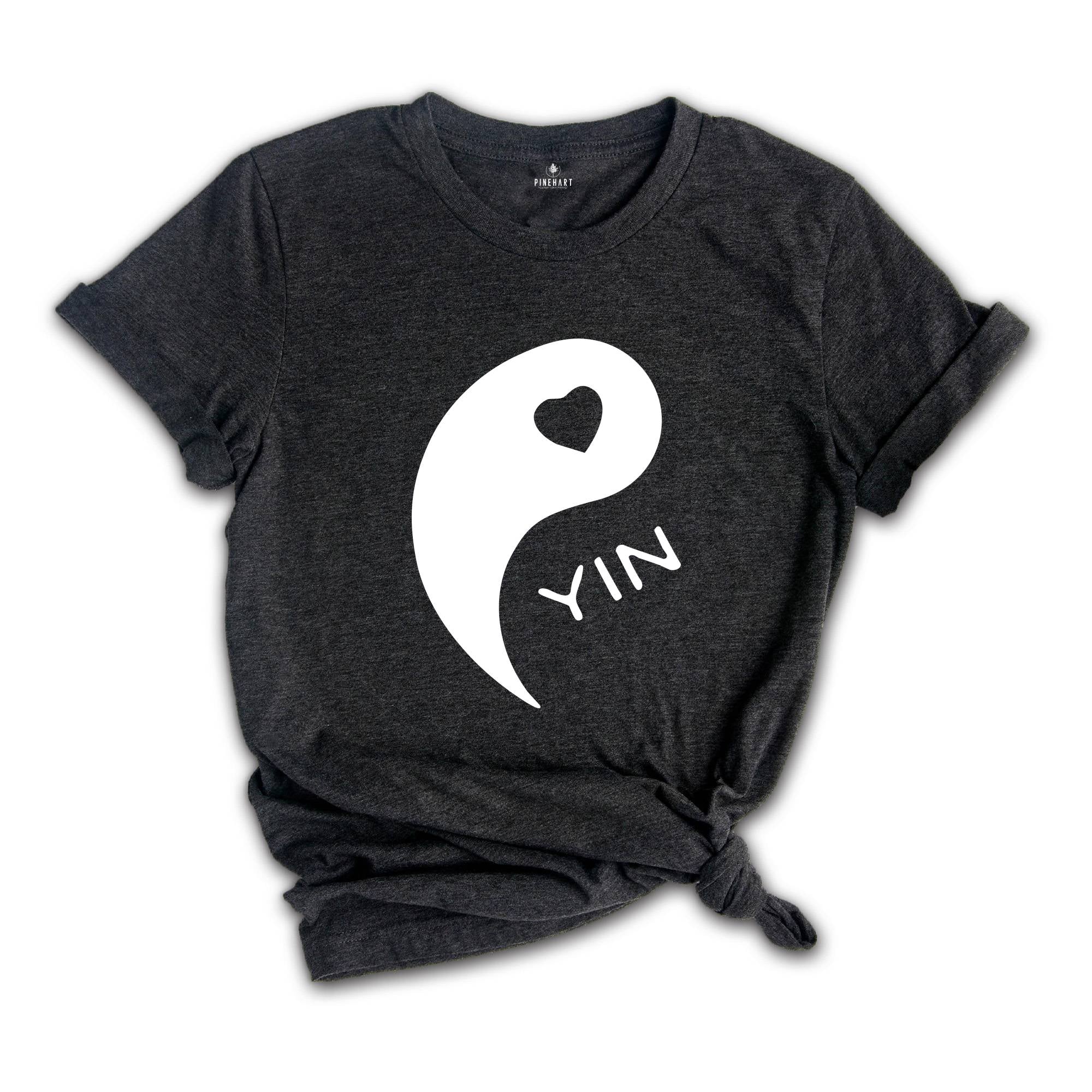 Yin Yang Shirt, Valentine's Day Gift, Valentines Outfit, Couple Matching Shirt, Wife and Husband Team Shirt, Engagement Shirt, Honeymoon Tee