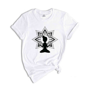 Yoga Shirt, Flower Shirt, Yoga Shirt, Positive Shirt, Meditation Shirt, Spiritual Shirt, Yoga Gift, Motivation Shirt, Yoga Lover Shirt