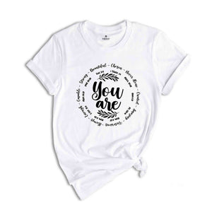 You Are Chosen Shirt, Christian Shirt, Religion Shirts, Motivational Shirts, Believe In Yourself Shirt