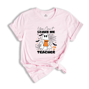 You Can't Scare Me I'm A Teacher Shirt, Teacher Halloween Shirt, Spooky Teacher Shirt, Retro Teacher Ghost Shirt, Halloween Ghost Tee
