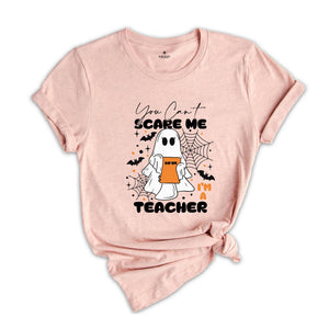 You Can't Scare Me I'm A Teacher Shirt, Teacher Halloween Shirt, Spooky Teacher Shirt, Retro Teacher Ghost Shirt, Halloween Ghost Tee