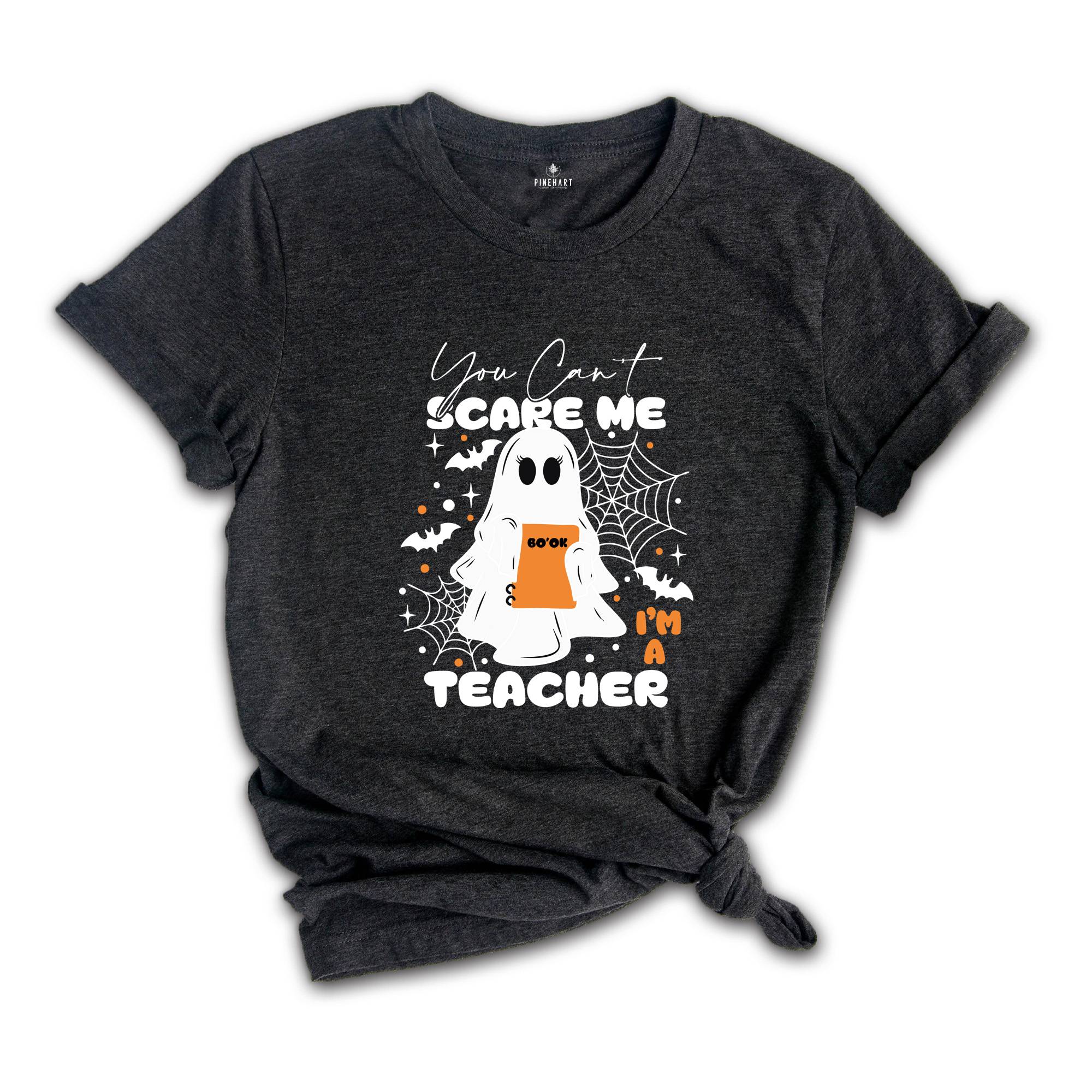 You Can't Scare Me I'm A Teacher Shirt, Teacher Halloween Shirt, Spooky Teacher Shirt, Retro Teacher Ghost Shirt, Halloween Ghost Tee