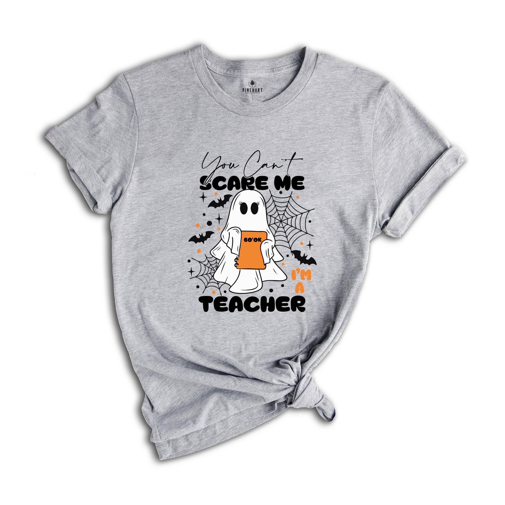 You Can't Scare Me I'm A Teacher Shirt, Teacher Halloween Shirt, Spooky Teacher Shirt, Retro Teacher Ghost Shirt, Halloween Ghost Tee