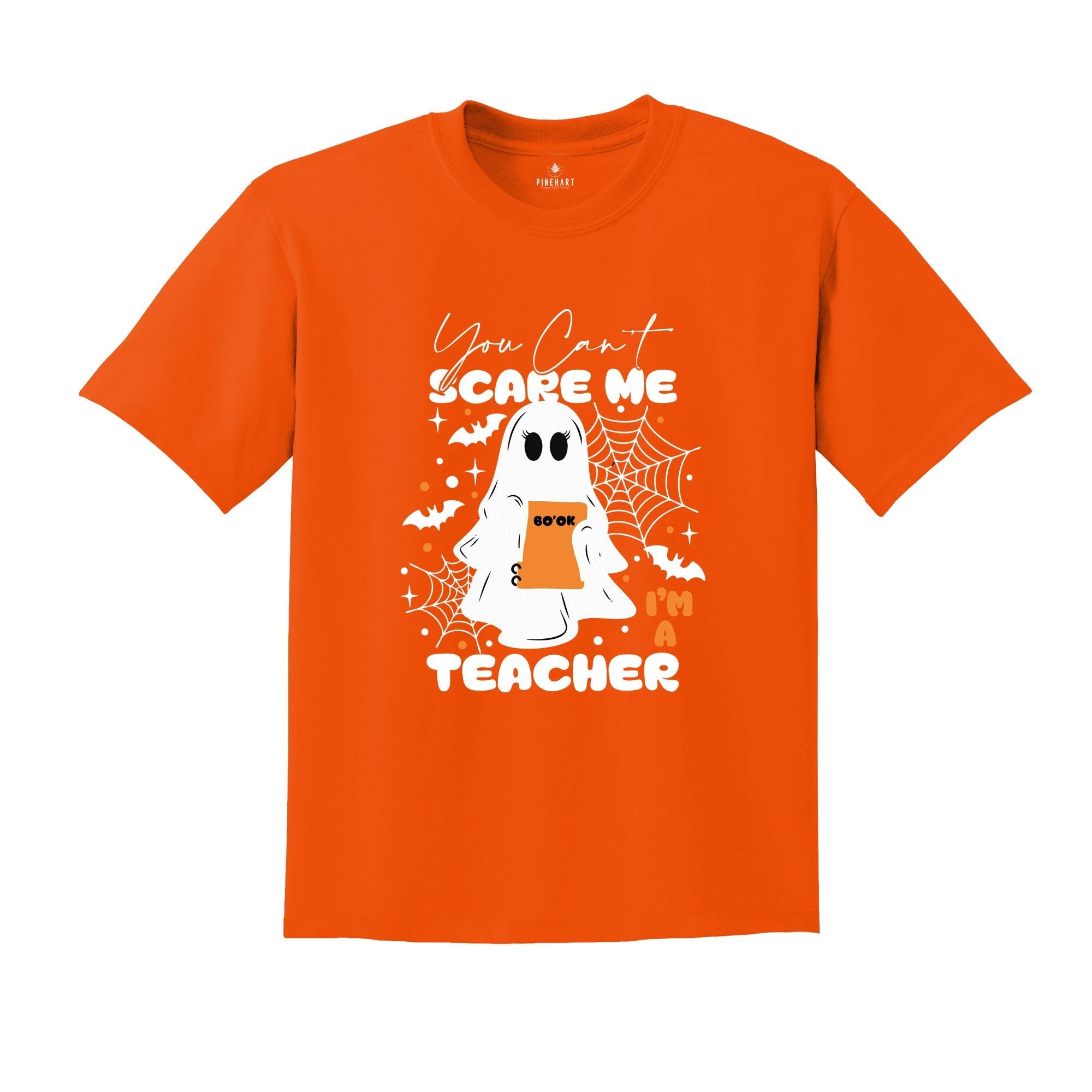 You Can't Scare Me I'm A Teacher Shirt, Teacher Halloween Shirt, Spooky Teacher Shirt, Retro Teacher Ghost Shirt, Halloween Ghost Tee