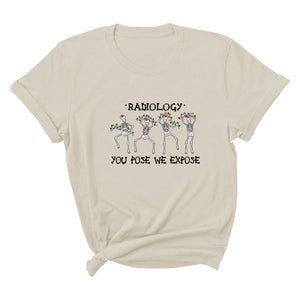 You Pose We Expose T-Shirt, Rad Tech Shirt, Christmas Radiology, Skeleton Dancing T-Shirt, Christmas Shirt, Christmas Sweater