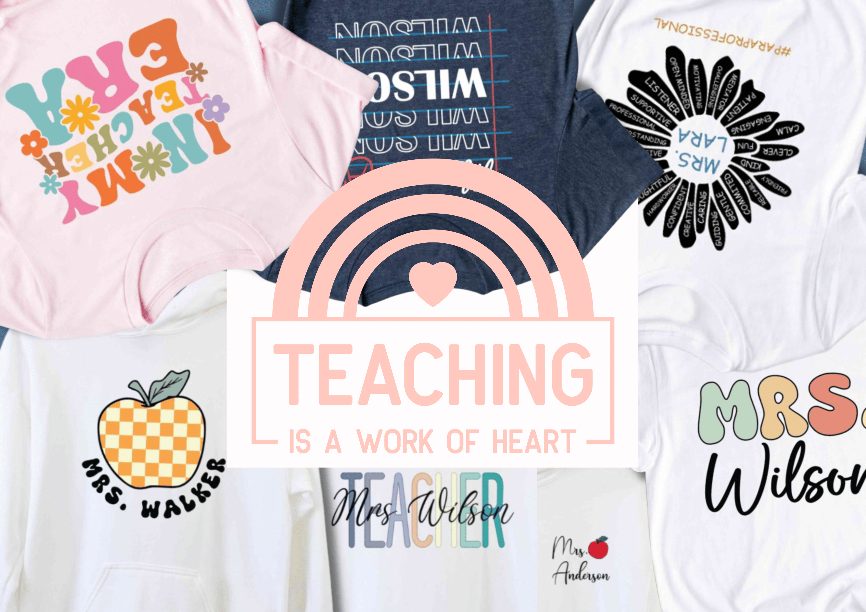 Teacher Name Custom Tees: Educators with Personalized Style
