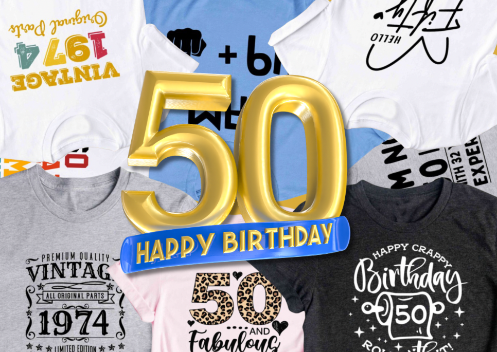 Unique 50th Birthday Gifts: Stylish and Fun T-Shirts
